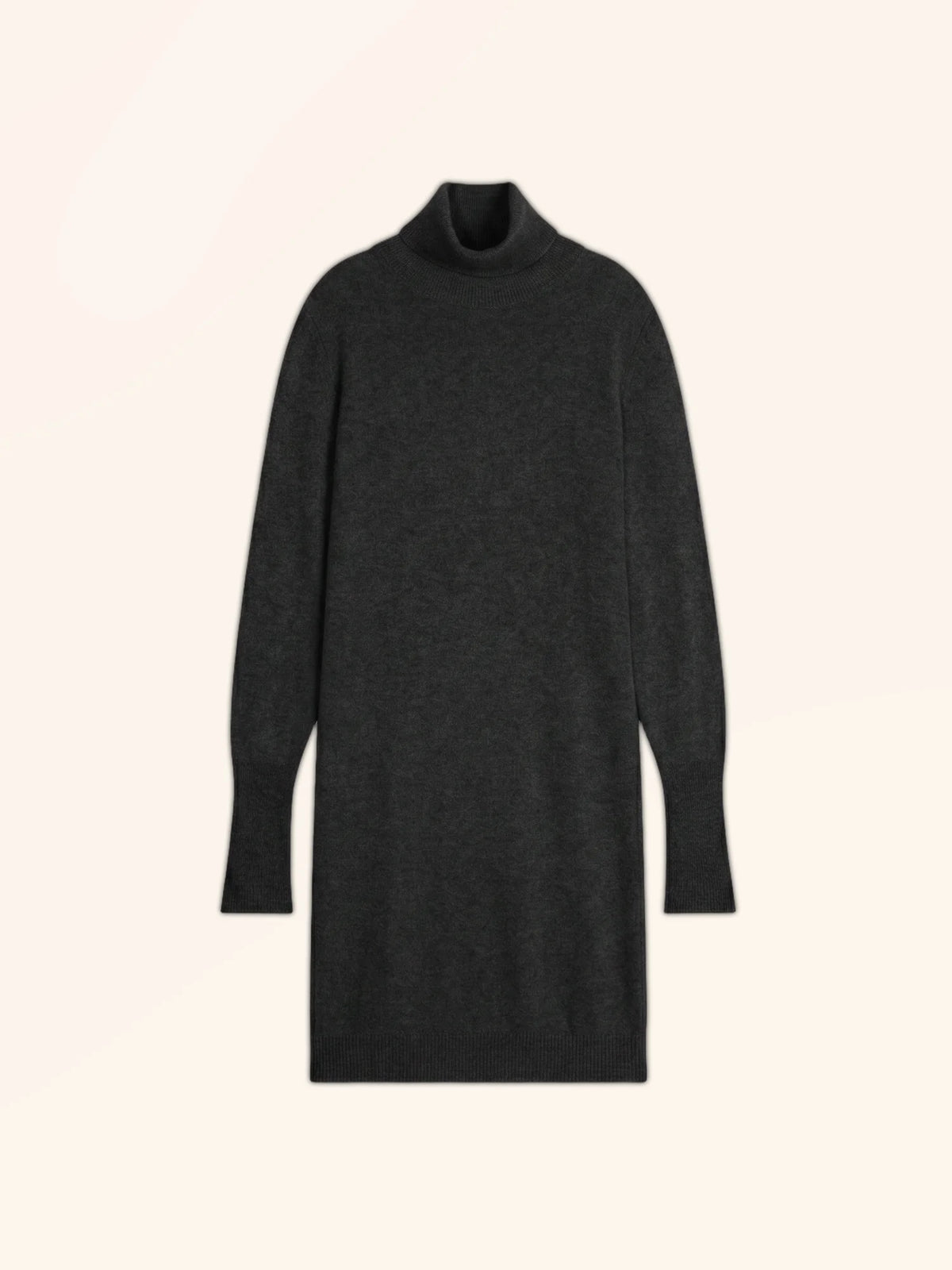 ZOELA Robe Col Roulé Noir
