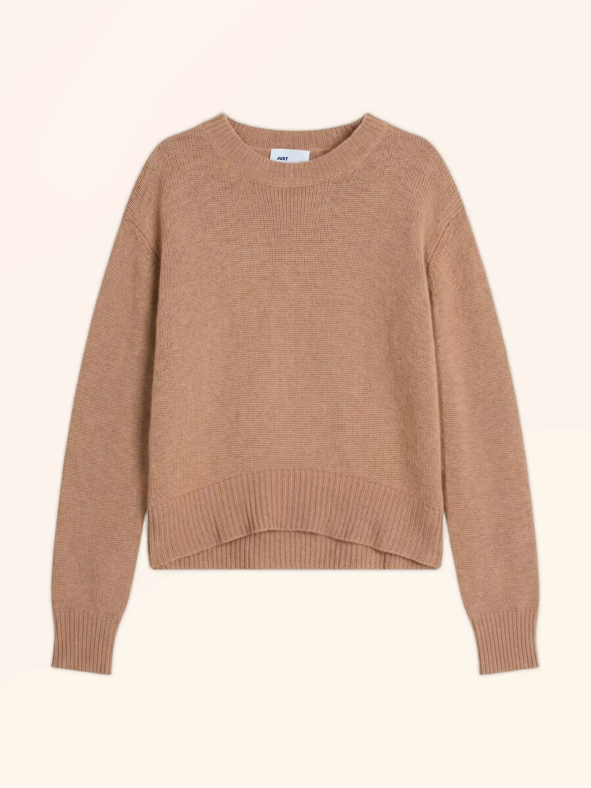 MARGAUX Pull Col Rond 6 Fils Camel Chiné