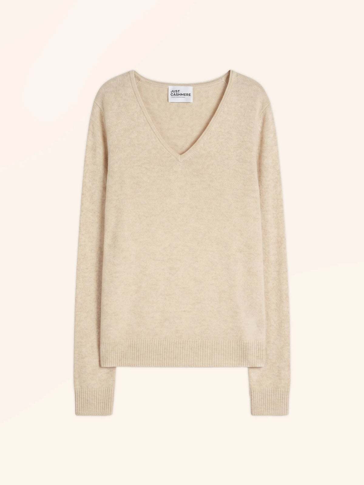ABBY Pull Col V 4 Fils Avoine