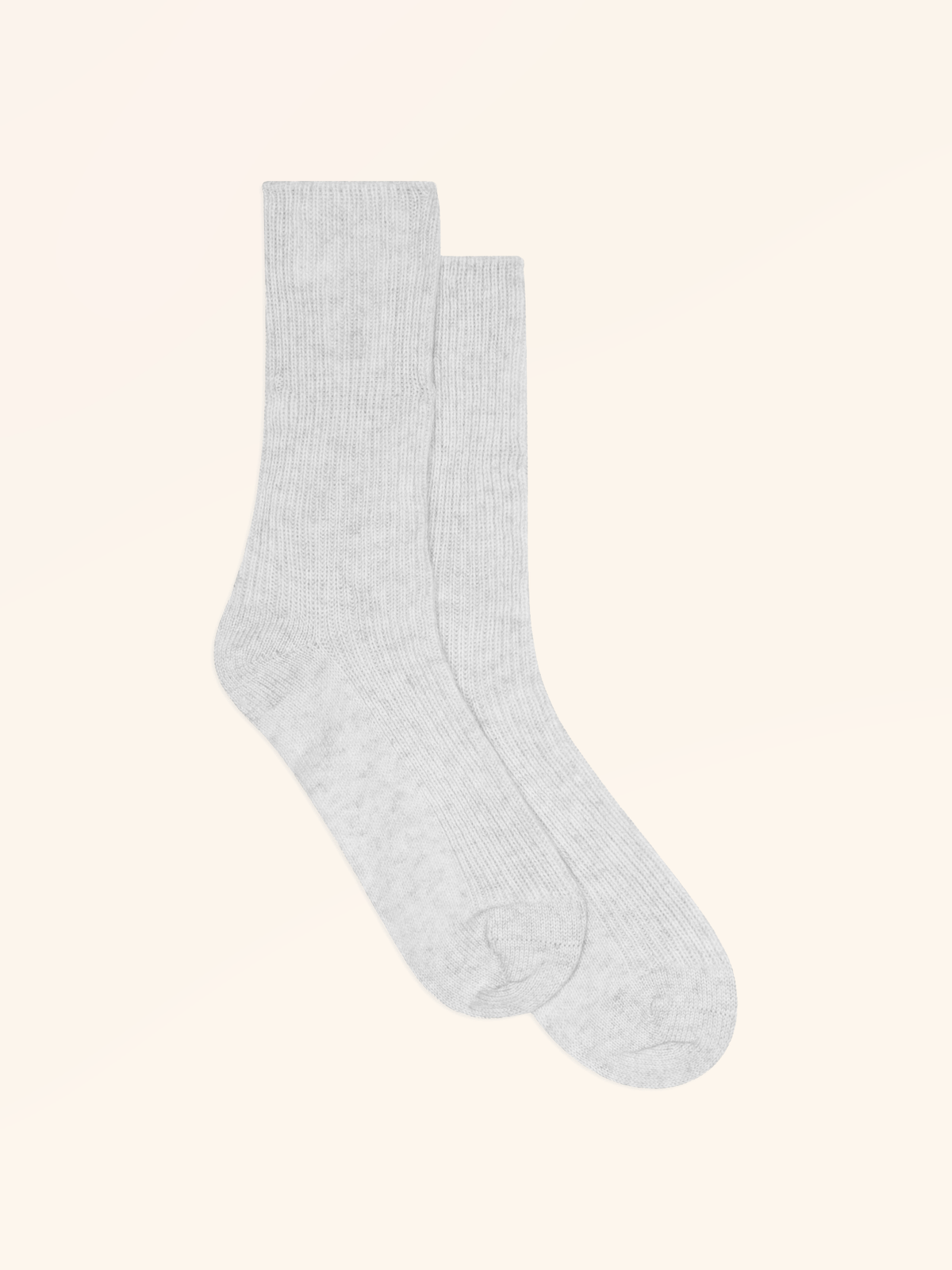 Chaussettes 4 Fils Gris Perle Chiné