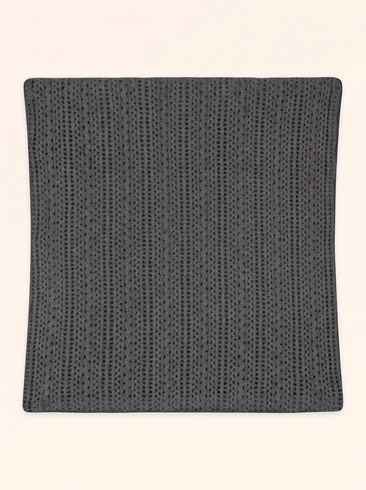 HAN Housse de Coussin 4 Fils Anthracite Chiné