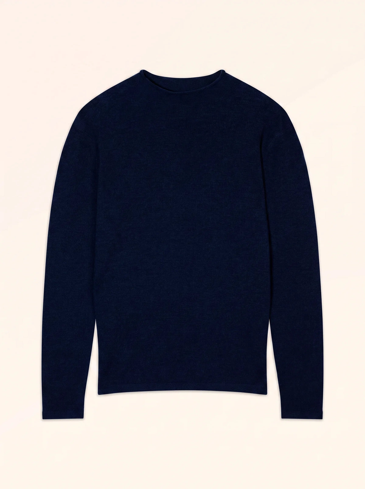 Pull Col Montant Bleu Marine