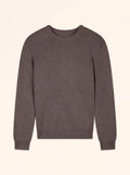 VERONICA Pull Col Rond 4 Fils Taupe Chiné