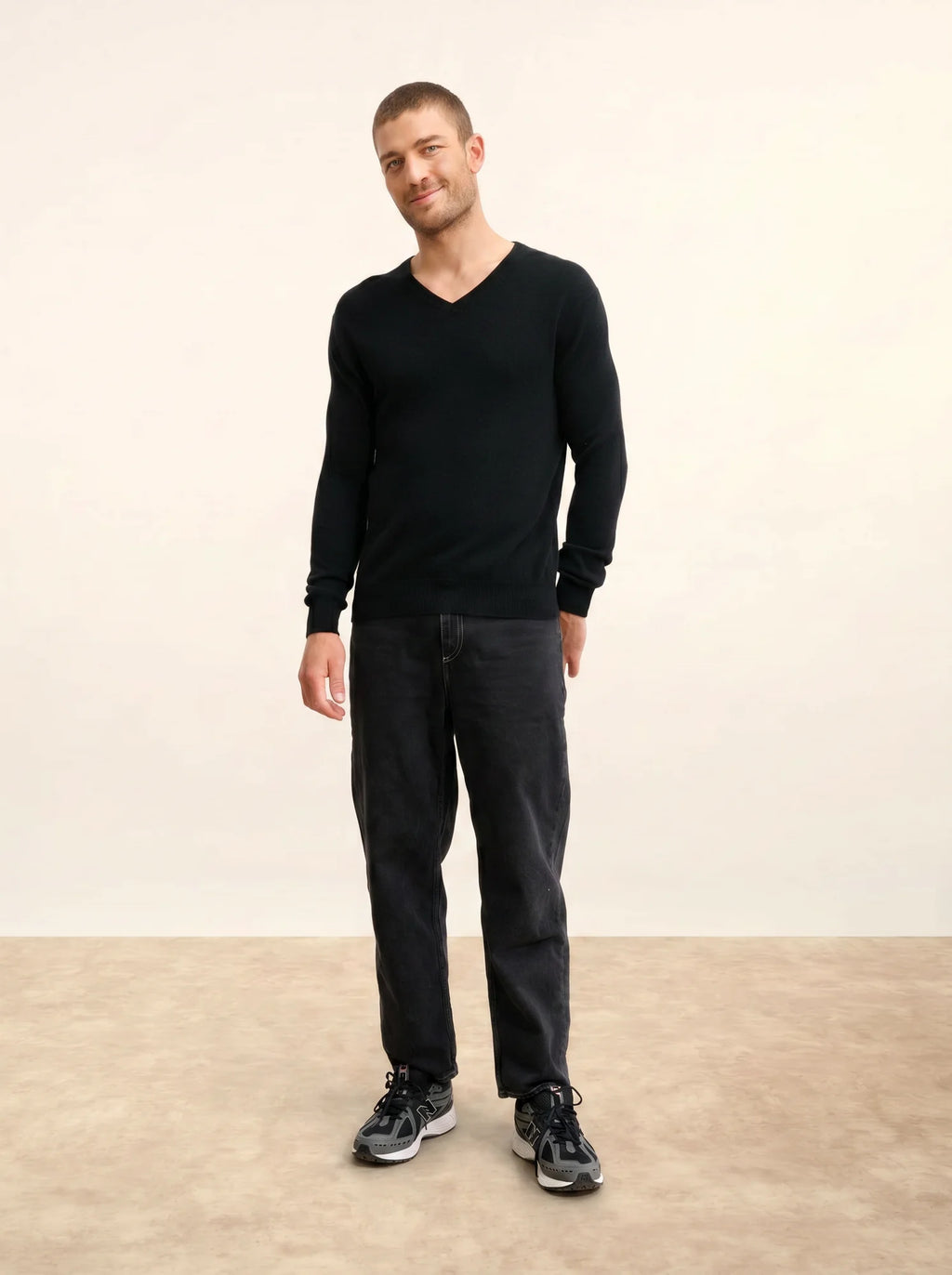 WALT Pull Col V Noir