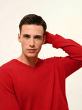 WALT Pull Col V Rouge