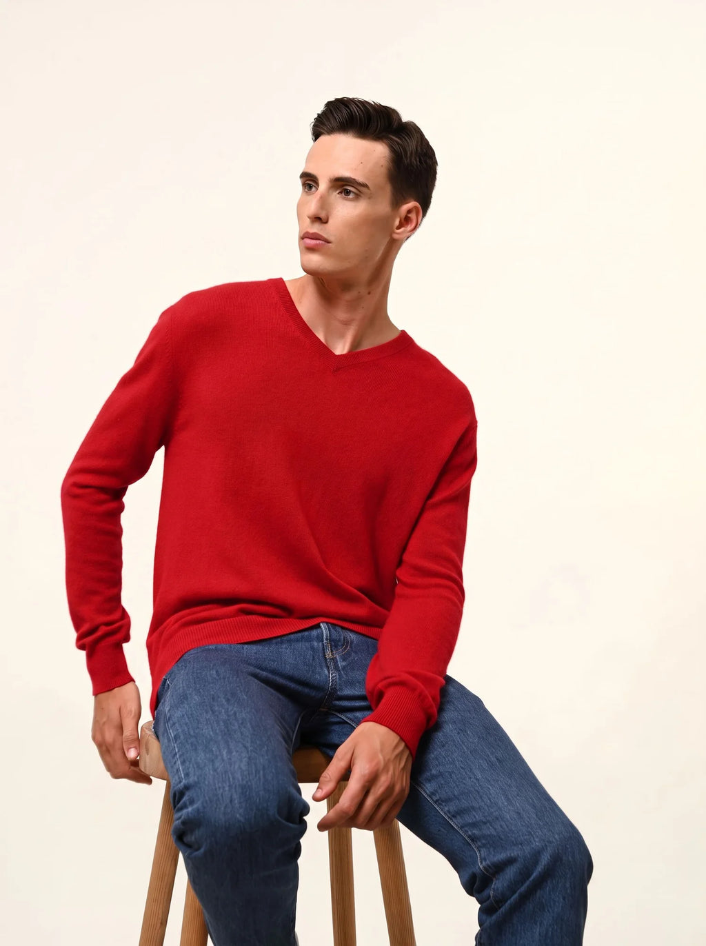 WALT Pull Col V Rouge
