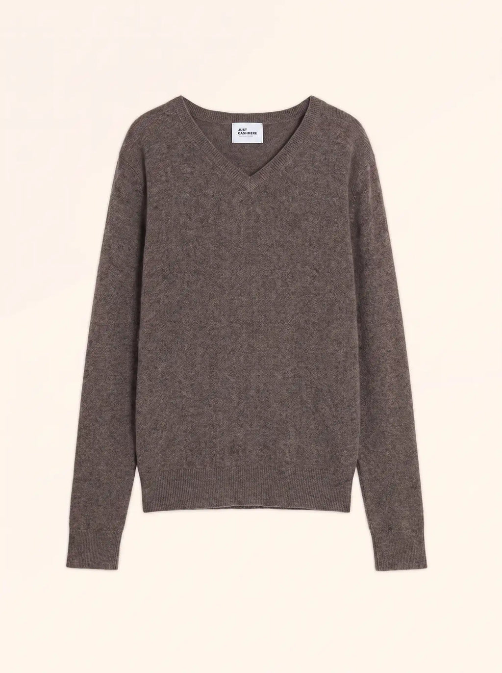 WALT Pullover V-Ausschnitt Taupe meliert