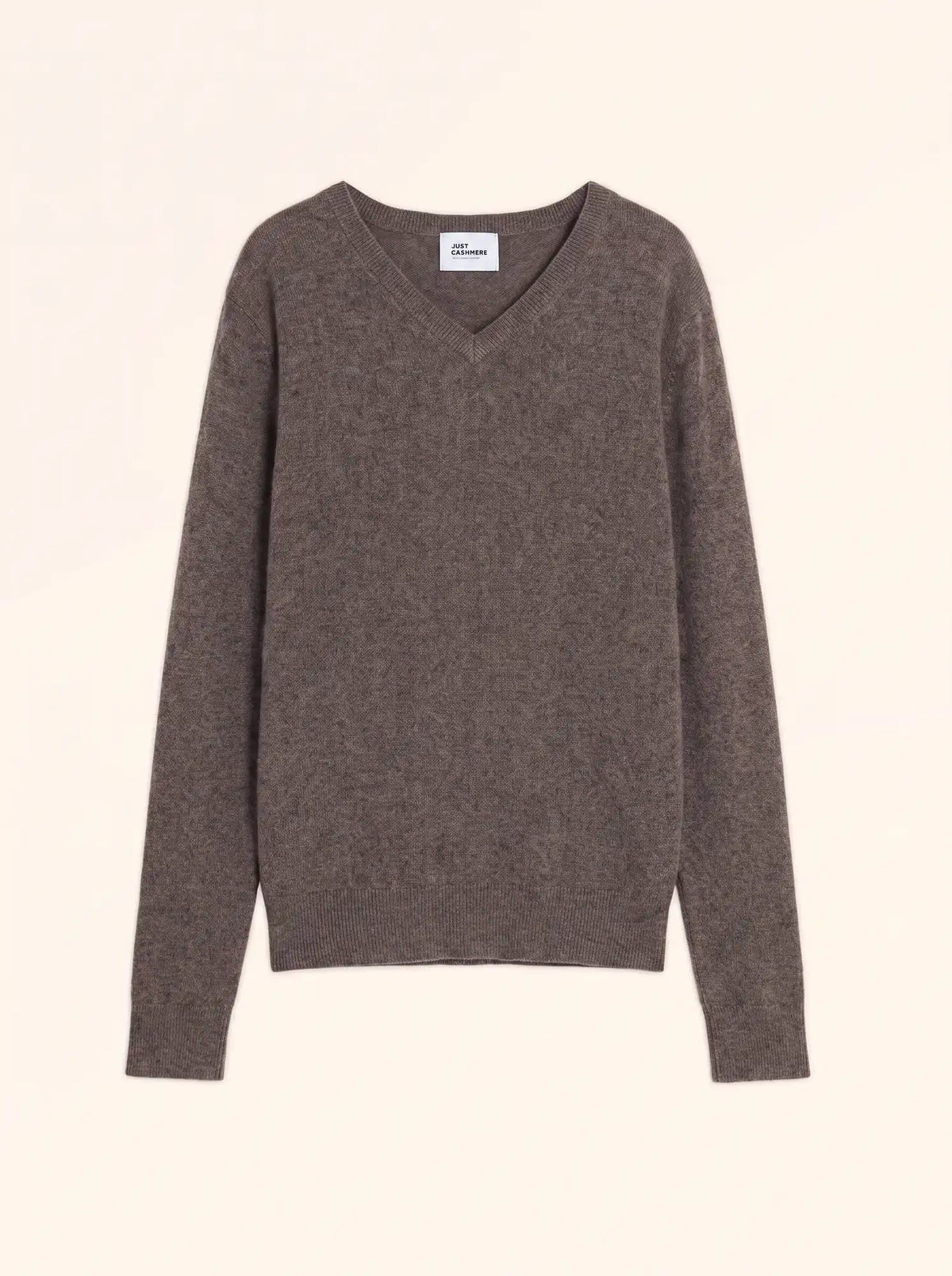 WALT Pullover V-Ausschnitt Taupe meliert