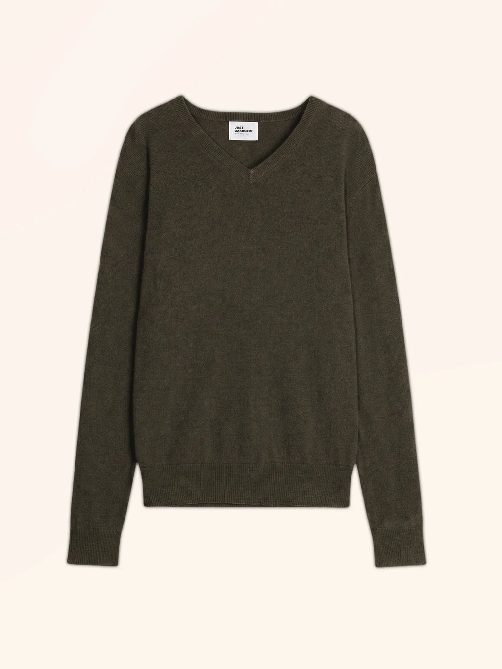 WALT Pullover V-Ausschnitt Khaki meliert