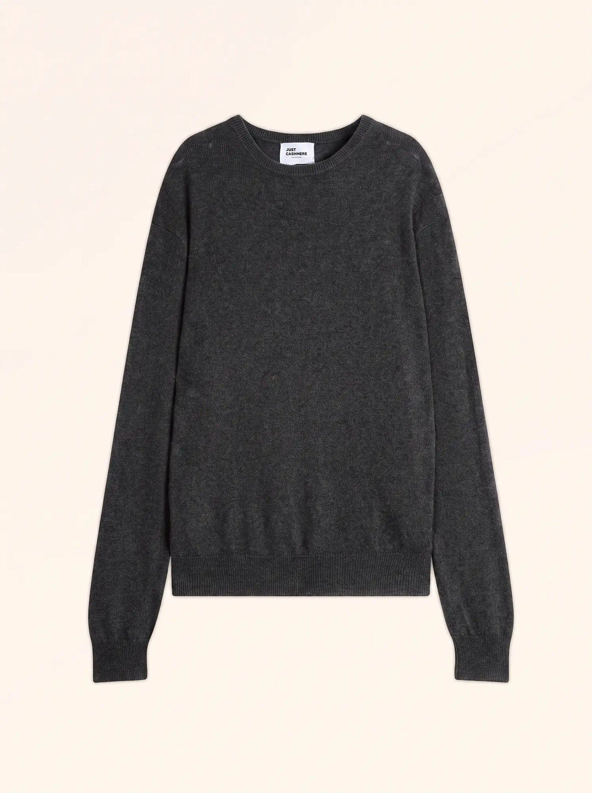HOWARD Pull Col Rond Anthracite Chiné