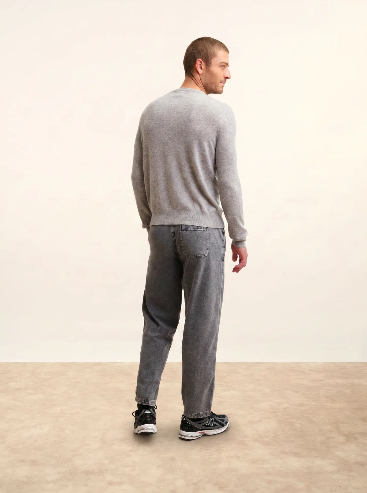 HOWARD Pull Col Rond Nuage Chiné