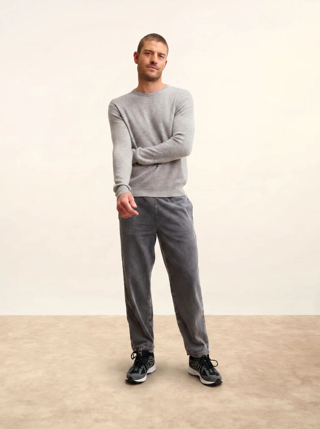 HOWARD Pull Col Rond Nuage Chiné