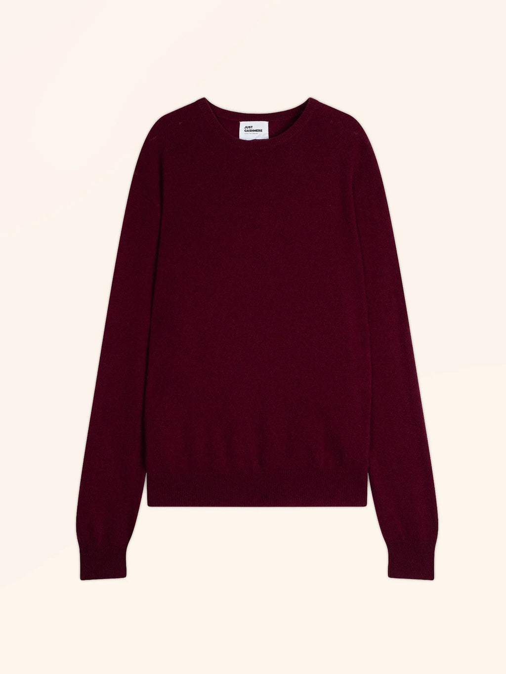 HOWARD Pull Col Rond Bordeaux