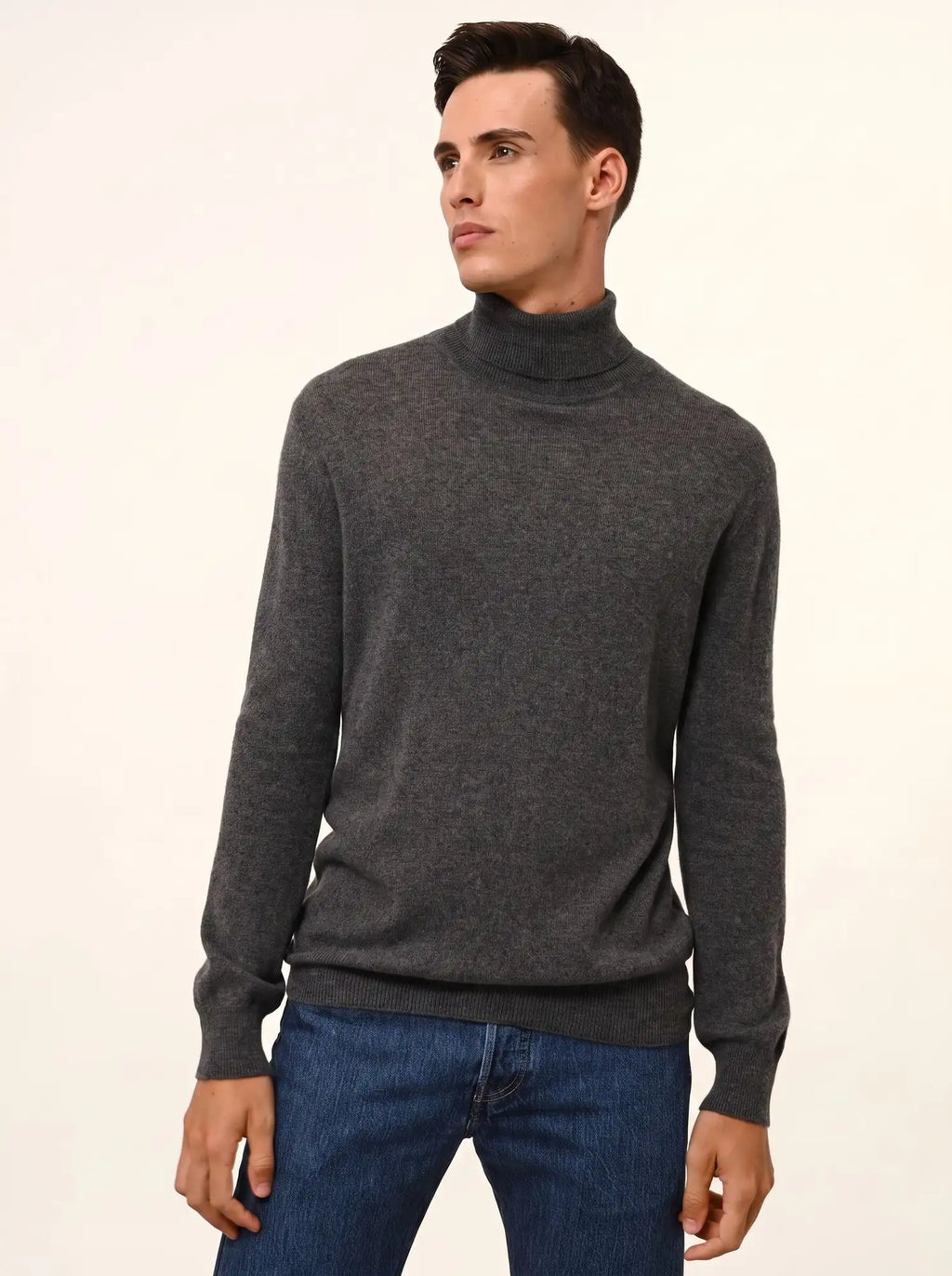 CONNOR Pullover Rollkragen Anthrazit meliert