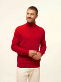 CONNOR Pull Col Roulé Rouge