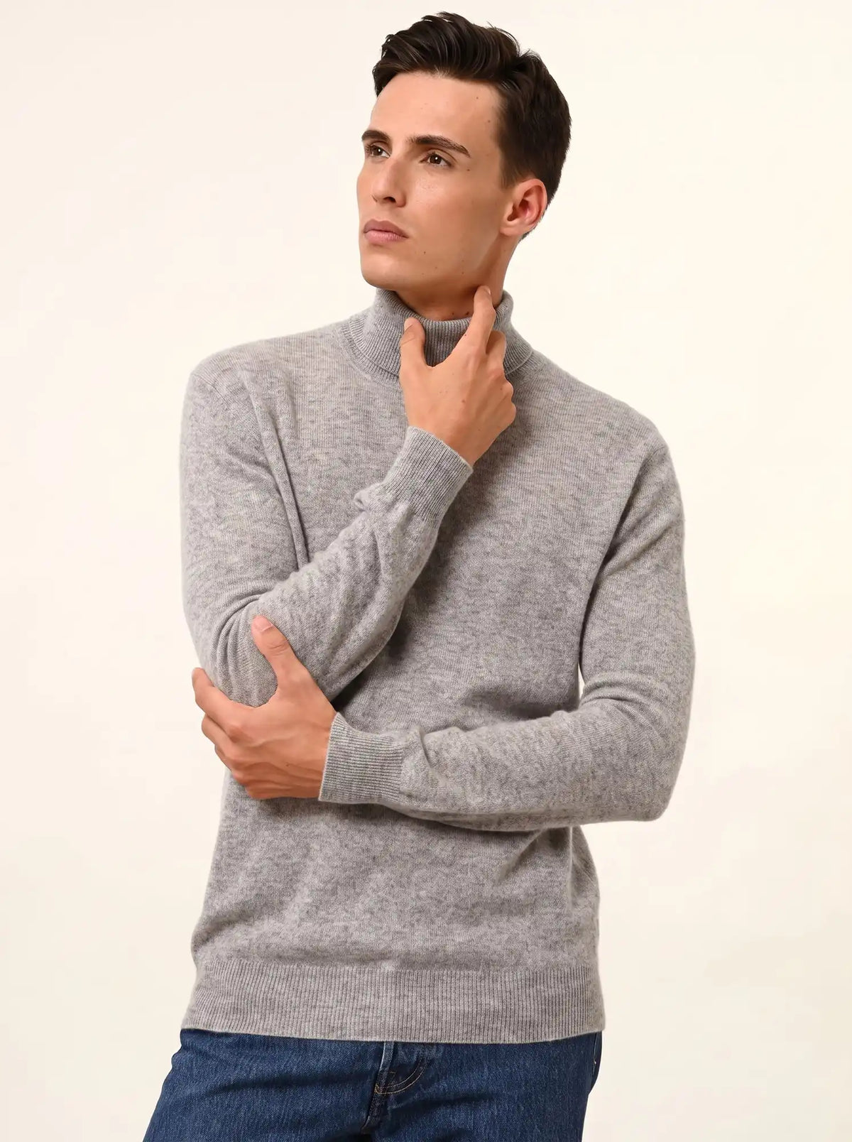 CONNOR Pull Col Roulé Nuage Chiné