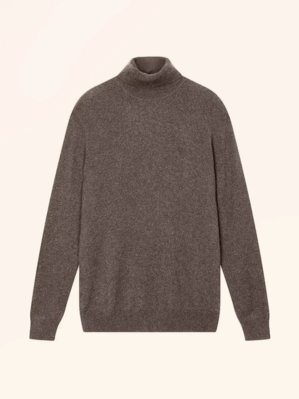 CONNOR Pull Col Roulé Taupe Chiné