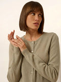 KATHARINE Cardigan Crew Neck Olive
