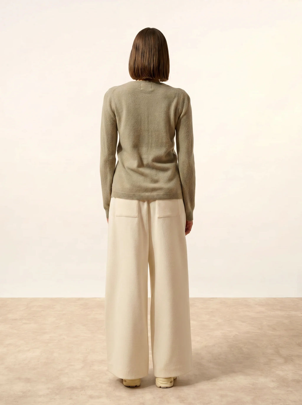 KATHARINE Cardigan Crew Neck Olive