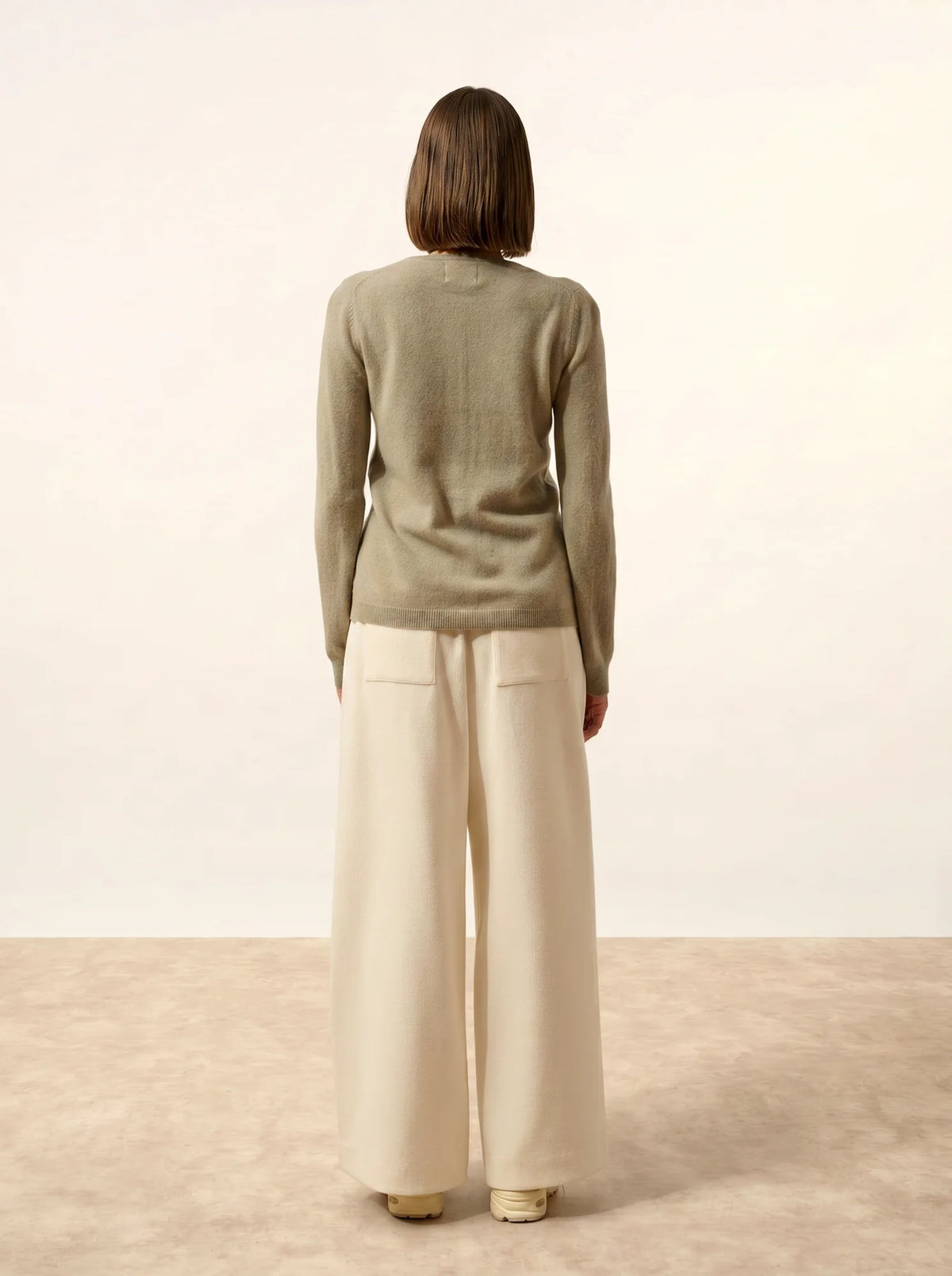 KATHARINE Cardigan Crew Neck Olive