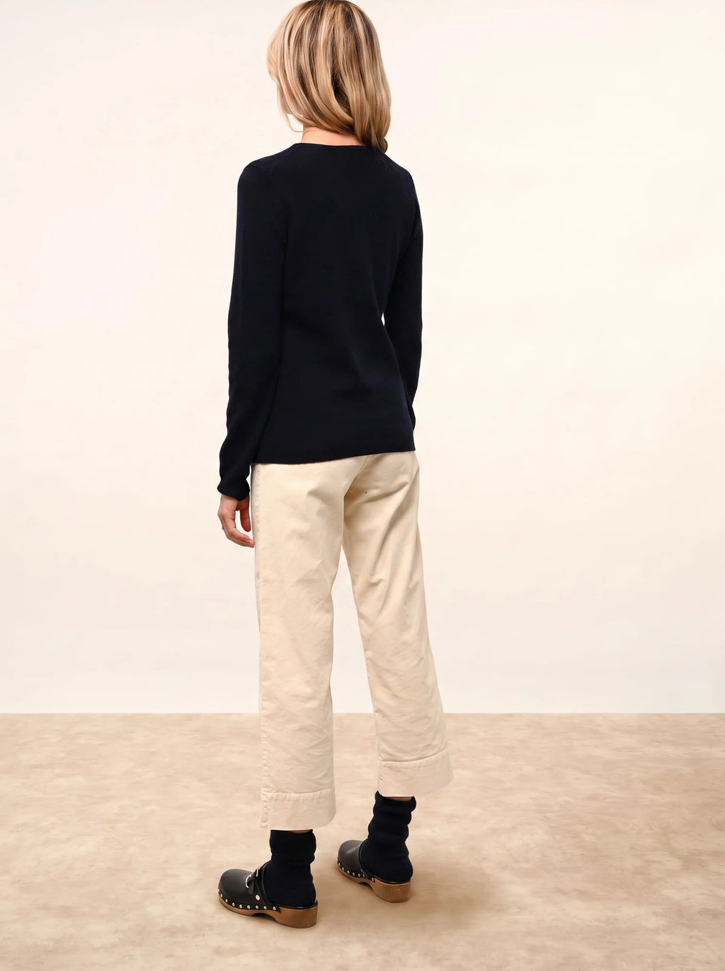 KATHARINE Cardigan Col Rond Bleu Marine
