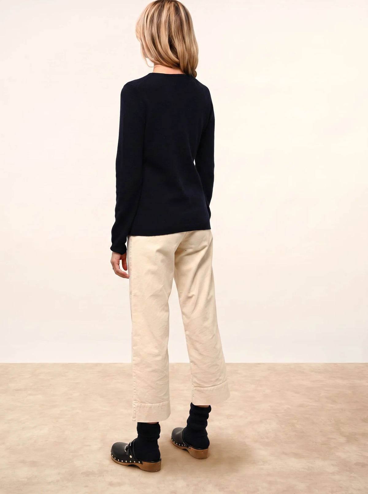KATHARINE Cardigan Col Rond Bleu Marine