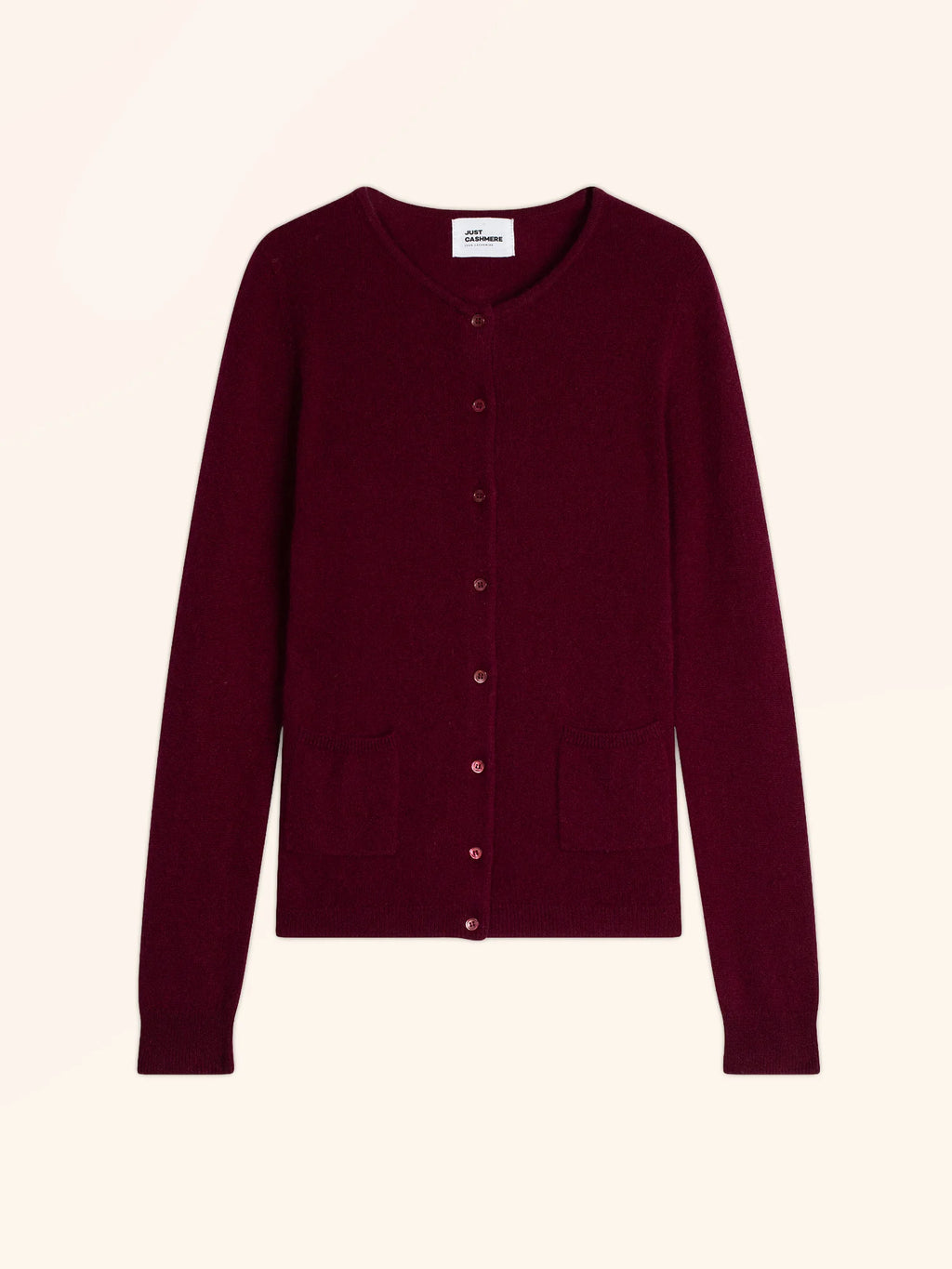 KATHARINE Cardigan Crew Neck Burgundy