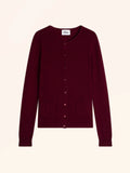 KATHARINE Cardigan Crew Neck Burgundy