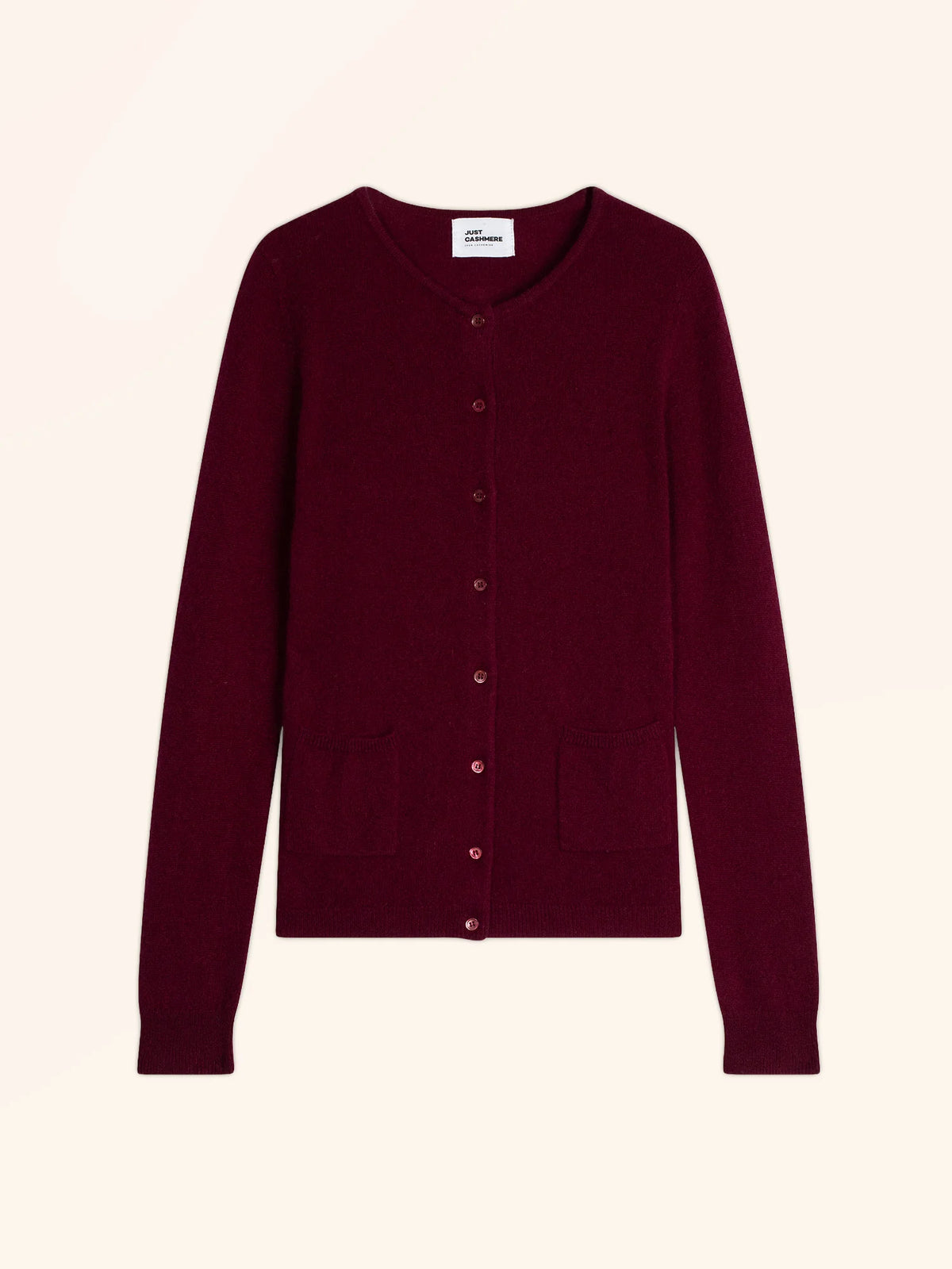 KATHARINE Cardigan Crew Neck Burgundy