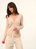 NORMA Cardigan Col V Sable