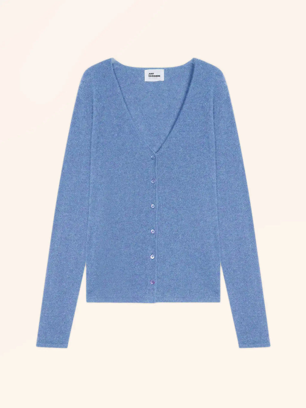 NORMA Strickjacke V-Ausschnitt Himmelblau