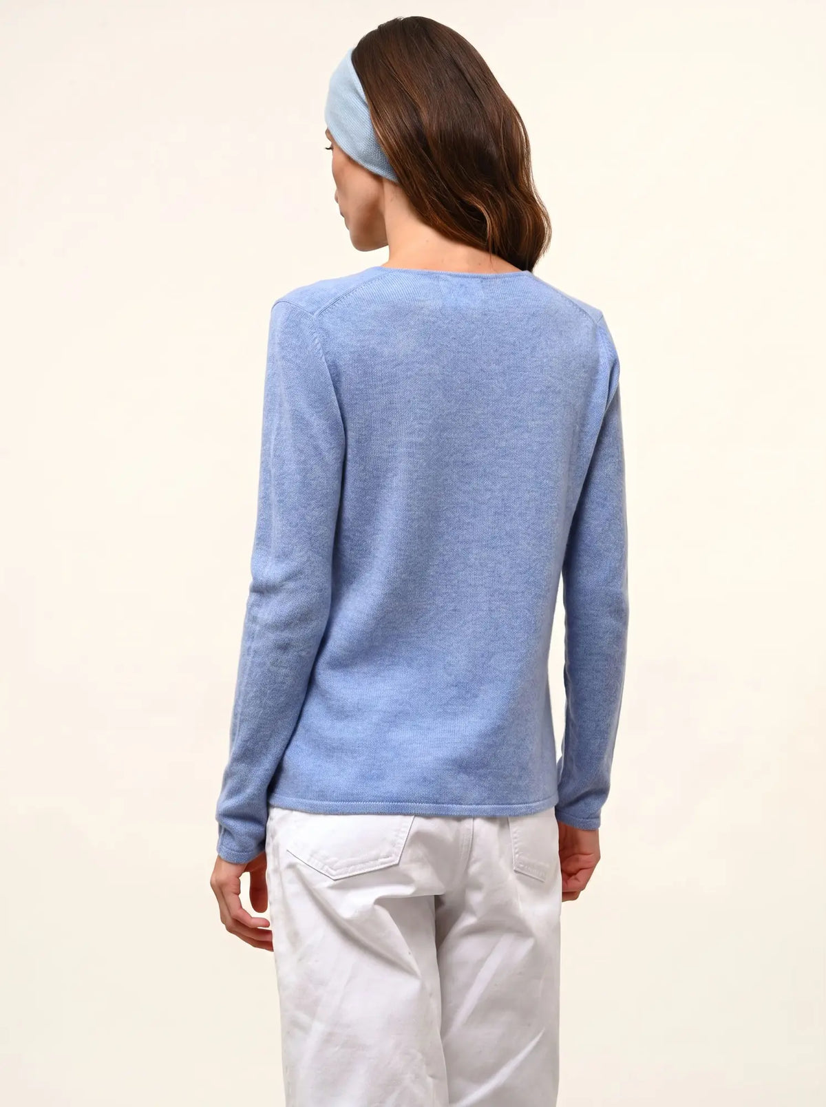 NORMA Cardigan Col V Ciel