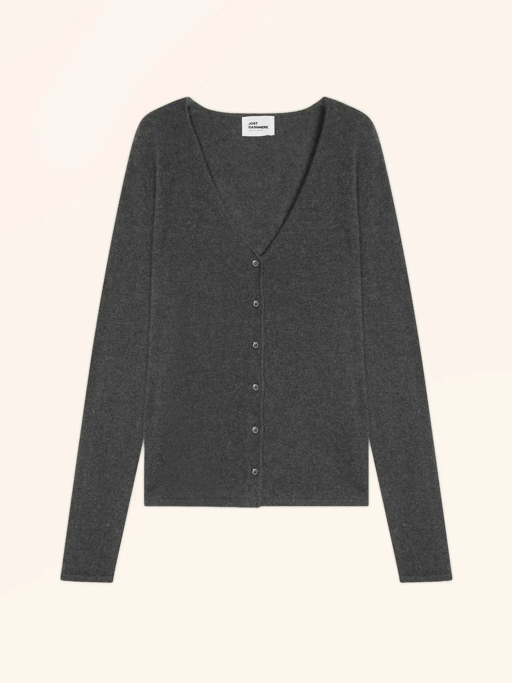 NORMA Cardigan Col V Anthracite Chiné