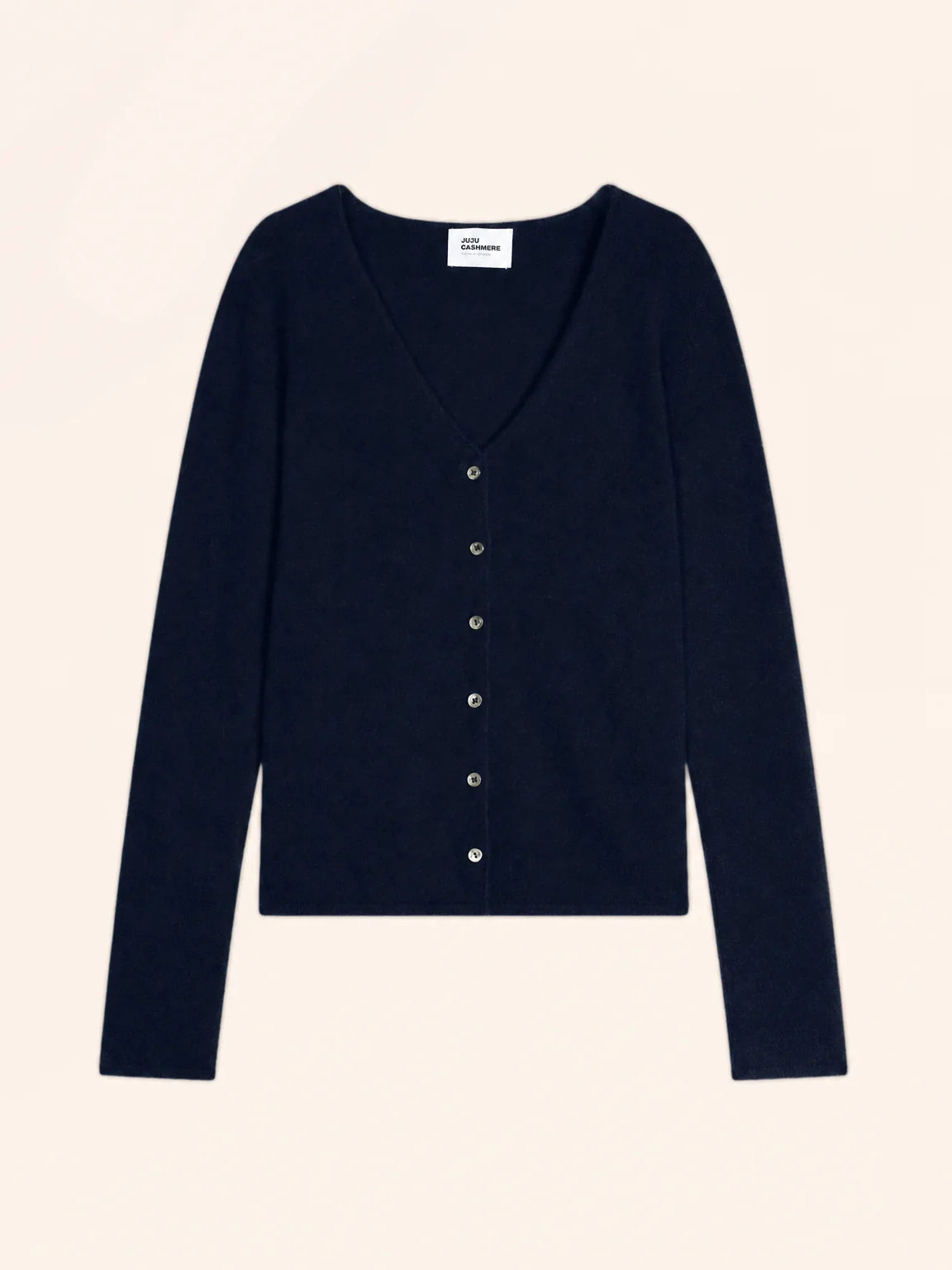 NORMA Cardigan Col V Bleu Marine