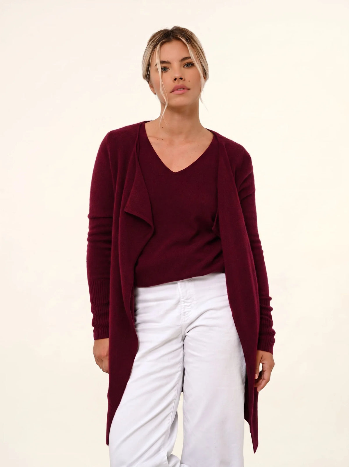 BROOKE Lange Jacke Bordeaux