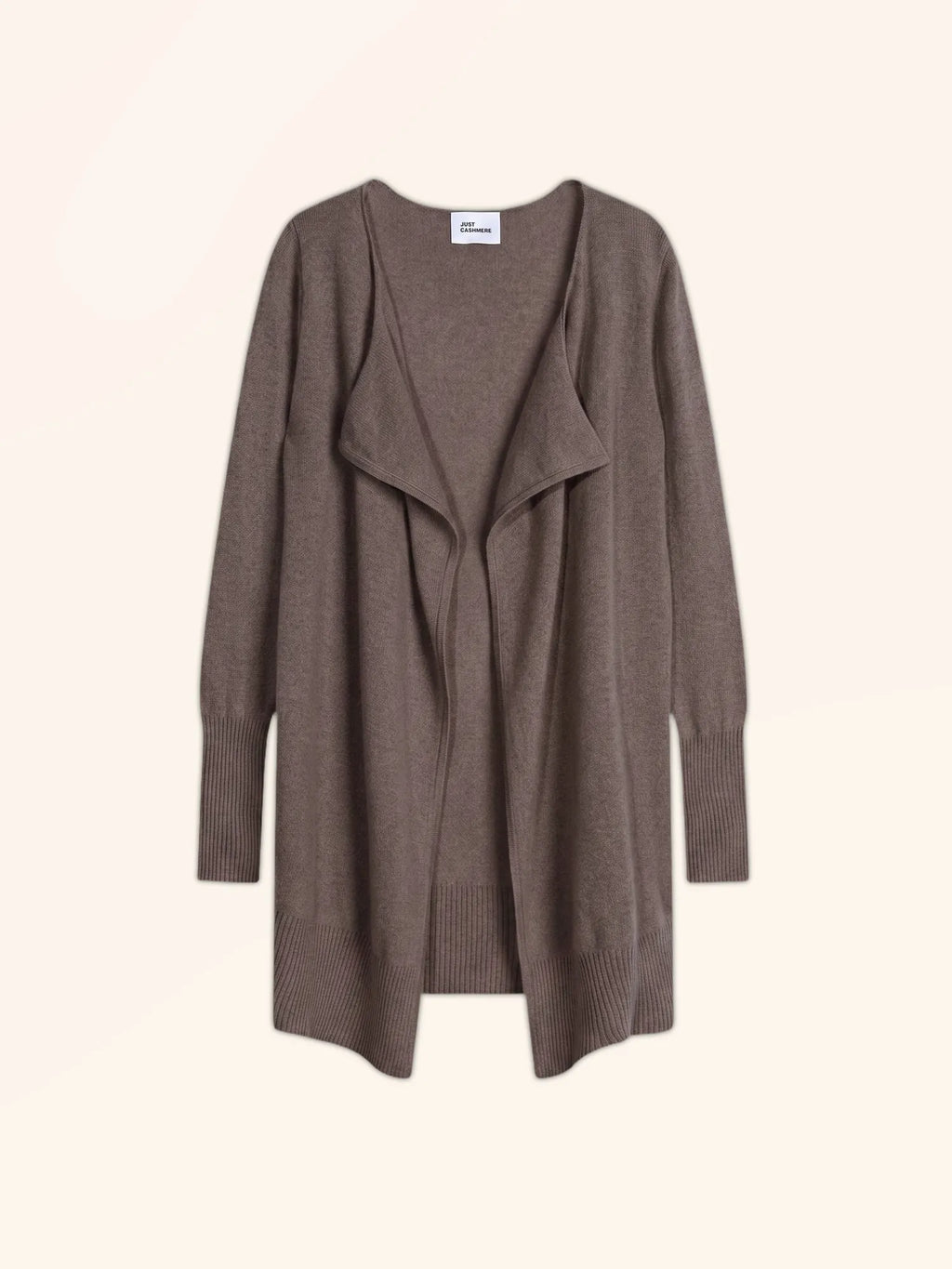 BROOKE Lange Jacke Taupe meliert