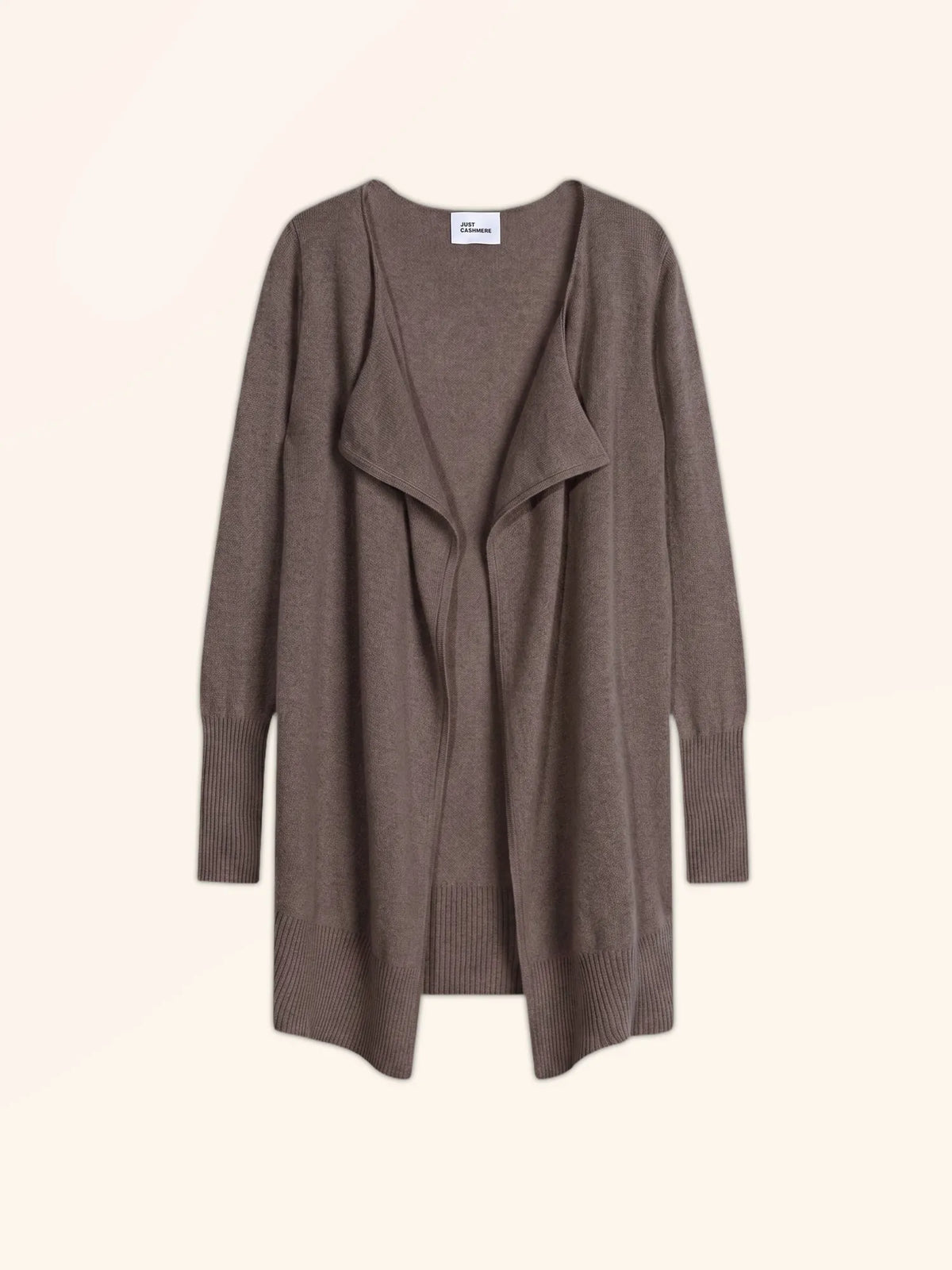 BROOKE Lange Jacke Taupe meliert