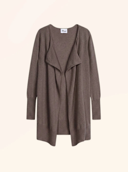 BROOKE Lange Jacke Taupe meliert
