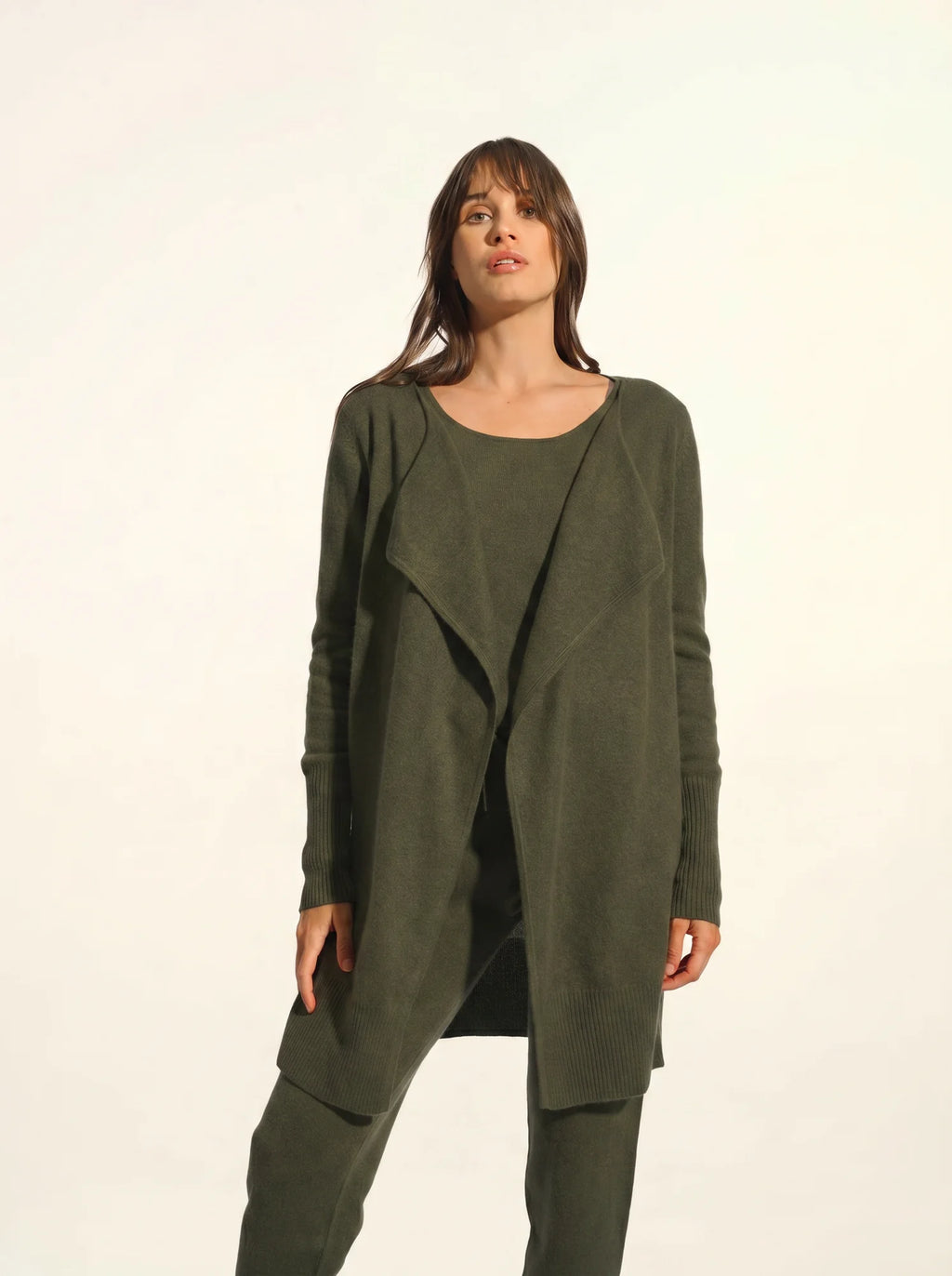 BROOKE Veste Longue Kaki