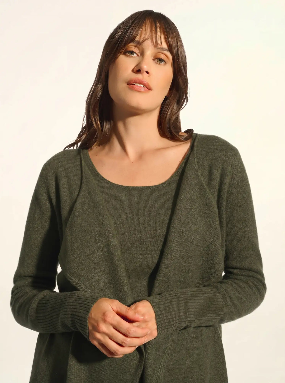BROOKE Veste Longue Kaki