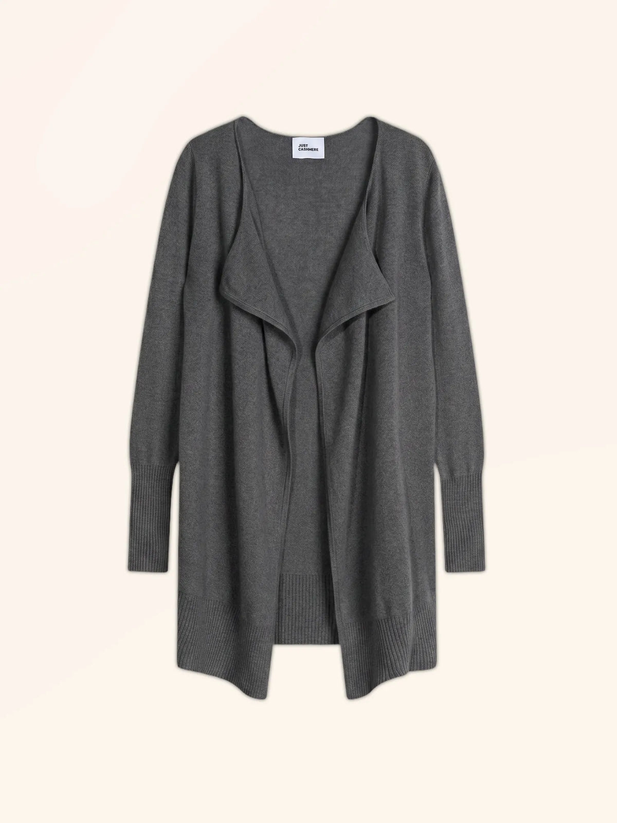 BROOKE Lange Jacke Anthrazit meliert
