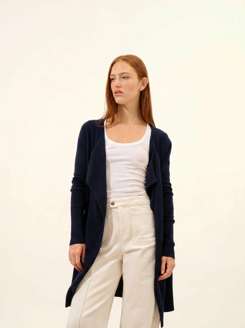 BROOKE Lange Jacke Marineblau