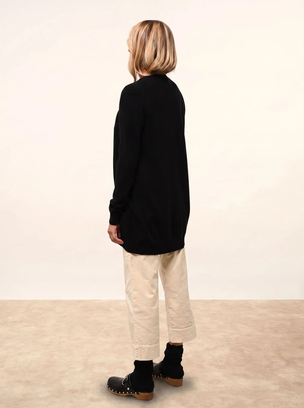 TOMMIE Cardigan Col V Noir