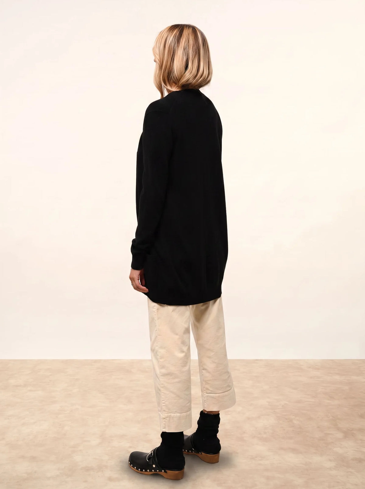 TOMMIE Cardigan Col V Noir