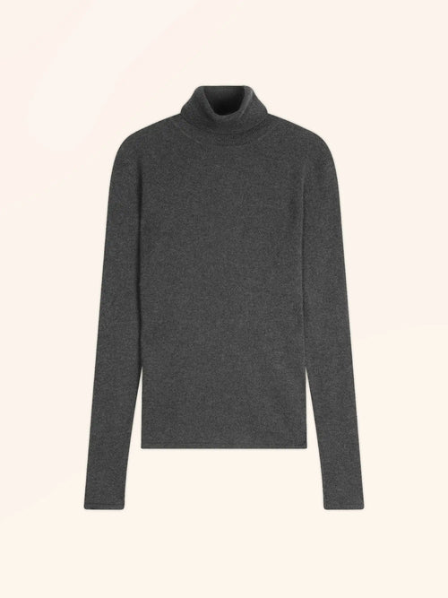 AVA Sweater Turtleneck Heather Charcoal