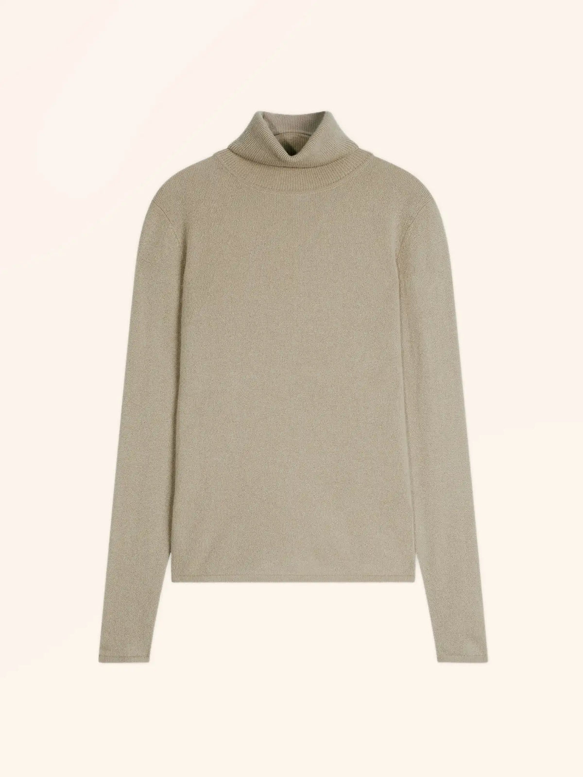 AVA Pull Col Roulé Olive