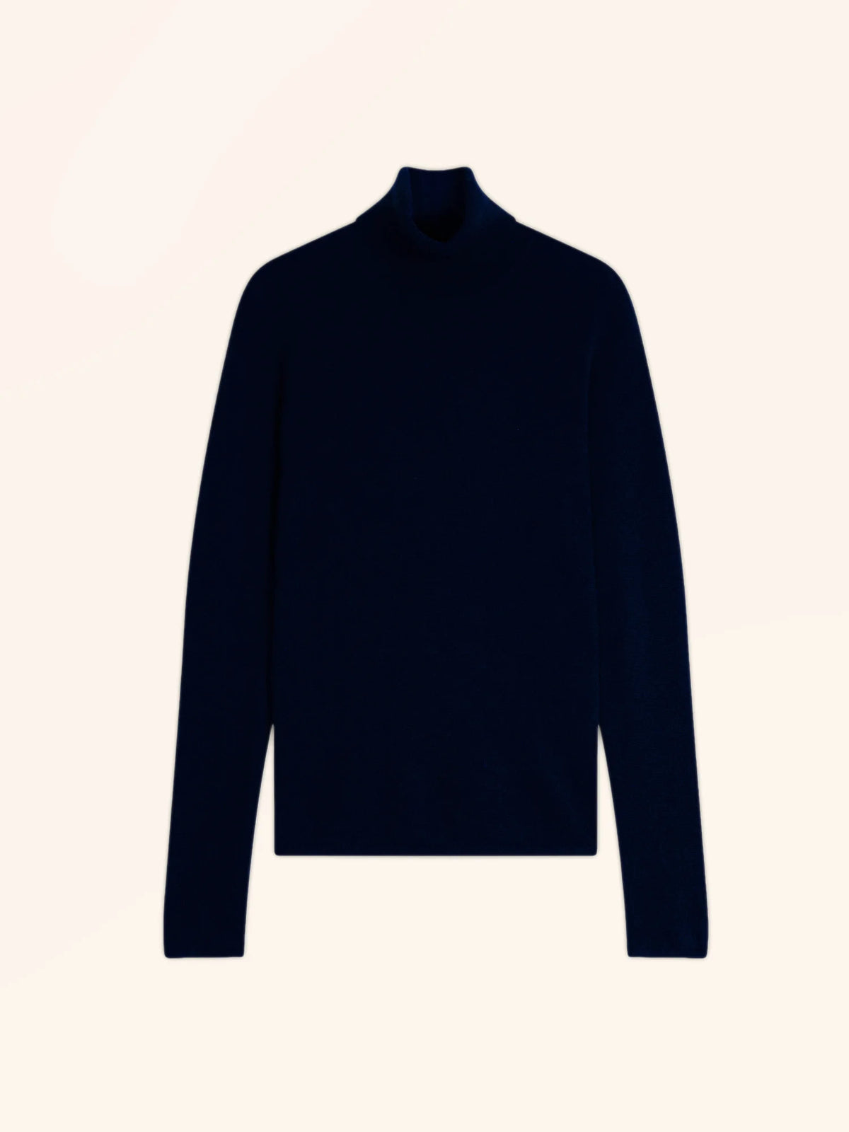 AVA Pull Col Roulé Bleu Marine