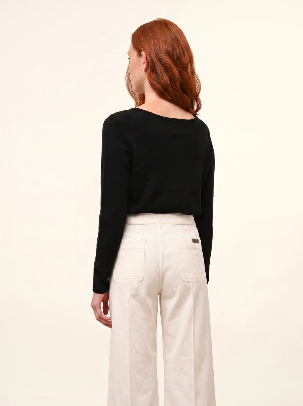 GRACE Pull Col Bateau Noir