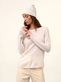 GRACE Pullover U-Boot-Ausschnitt Elfenbein