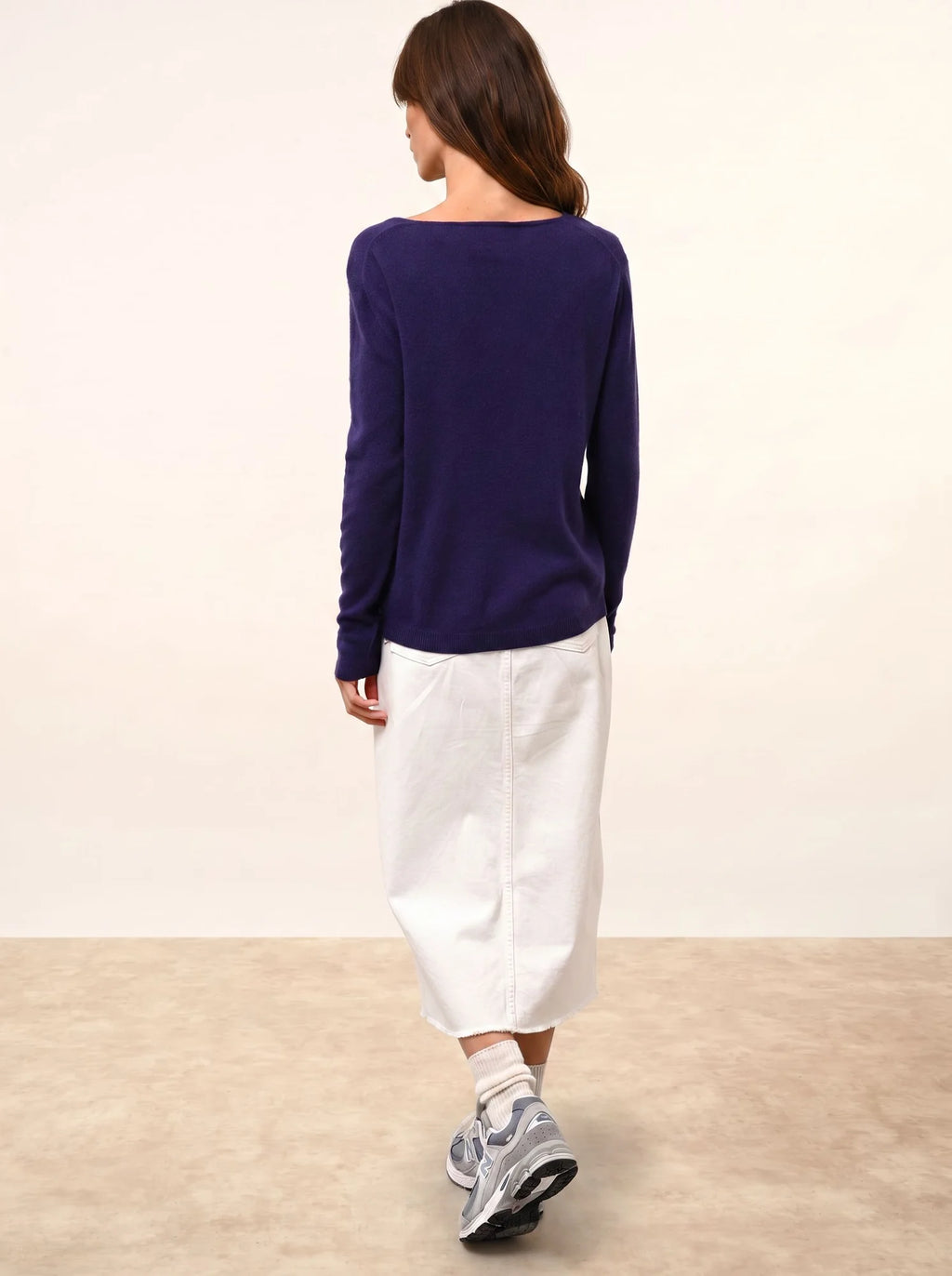 FIONA Sweater Crew Neck Deep Purple